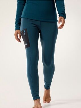 Arc'teryx Kyanite Base Layer Bottom Thermal Midnight Frost Women’s Size Small